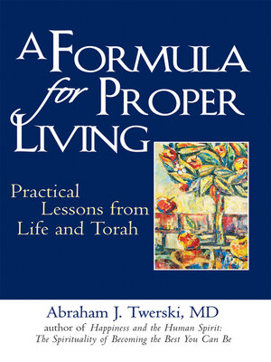cover image of A Formula for Proper Living